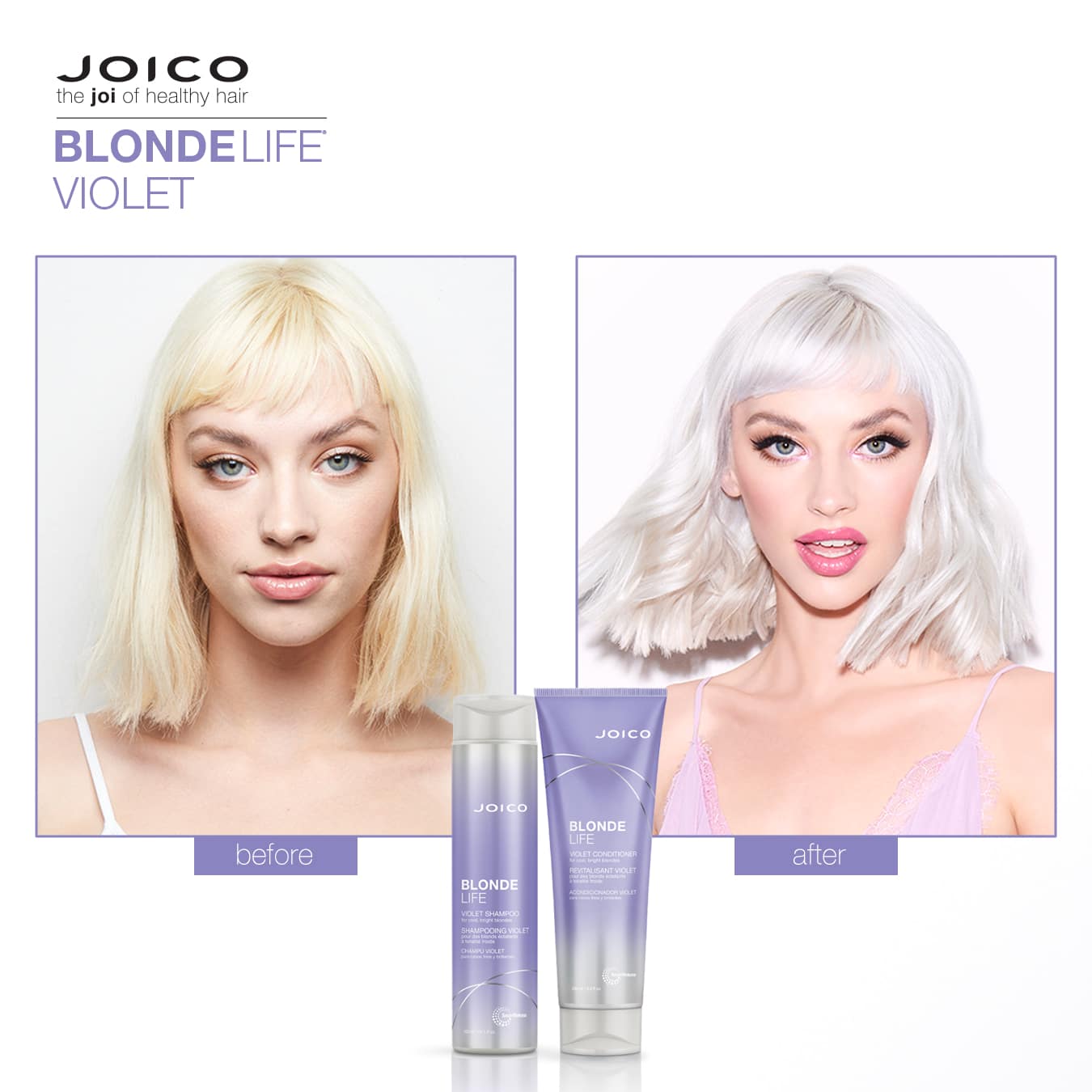 Joico Blonde Life Violet Conditioner 250ml - Regenerator za hladno plavu kosu