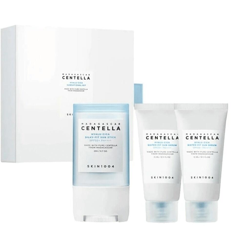 Madagascar Centella Sunsational Kit (Hyalu-Cica Sun Stick 20g + Hyalu-Cica Water-Fit Sun Serum 15ml*2)