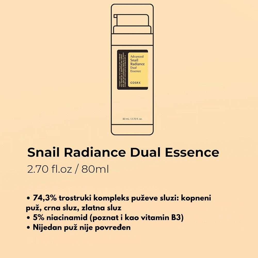 Advanced Snail Radiance Dual Essence 80ml