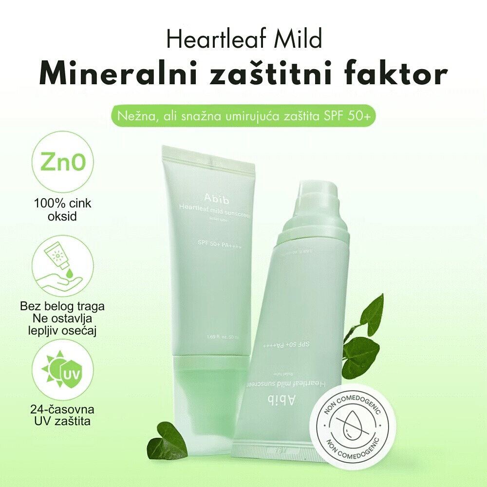 Heartleaf Mild Sunscreen Relief Tube 50ml