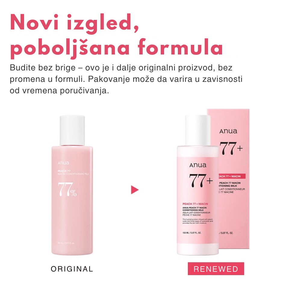 Peach 77 Niacin Conditioning Milk 150ml