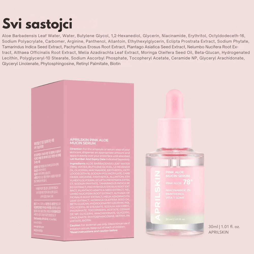 Pink Aloe Mucin Serum 30ml