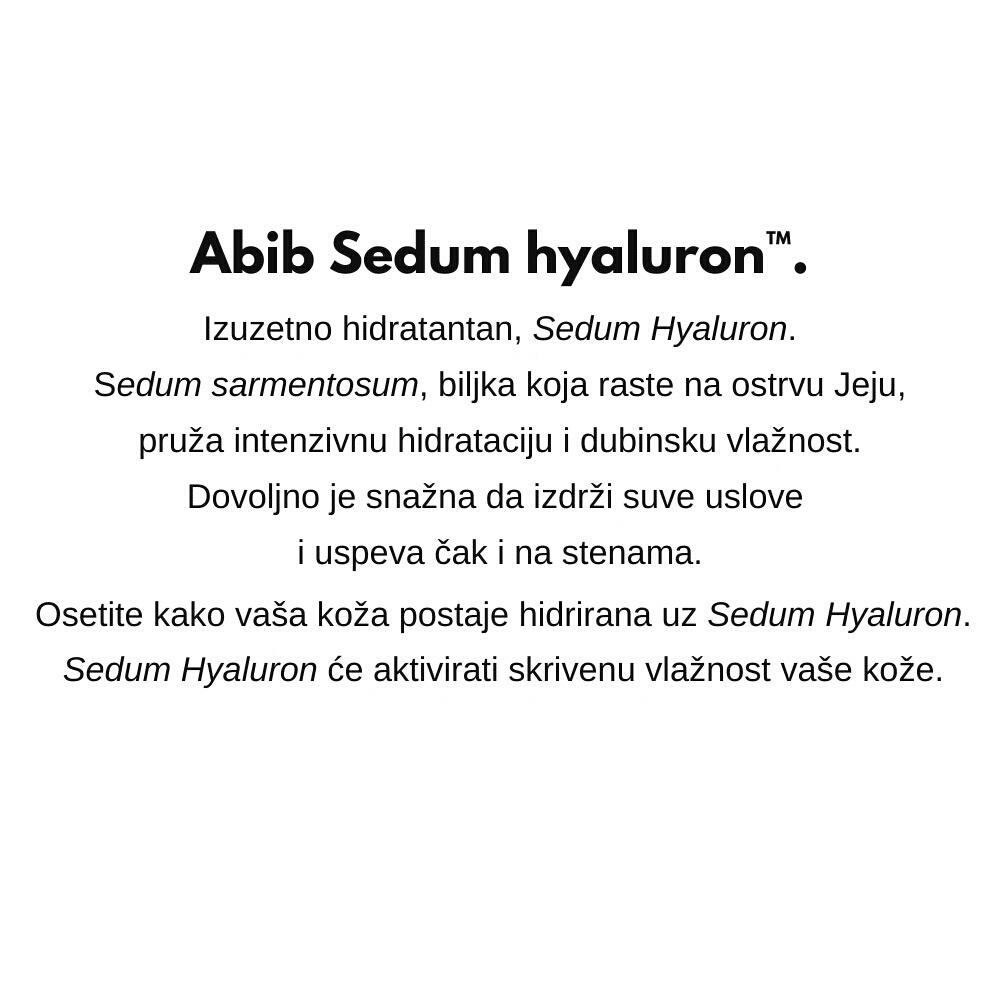 Sedum Hyaluron Sunscreen Protection Tube 50ml