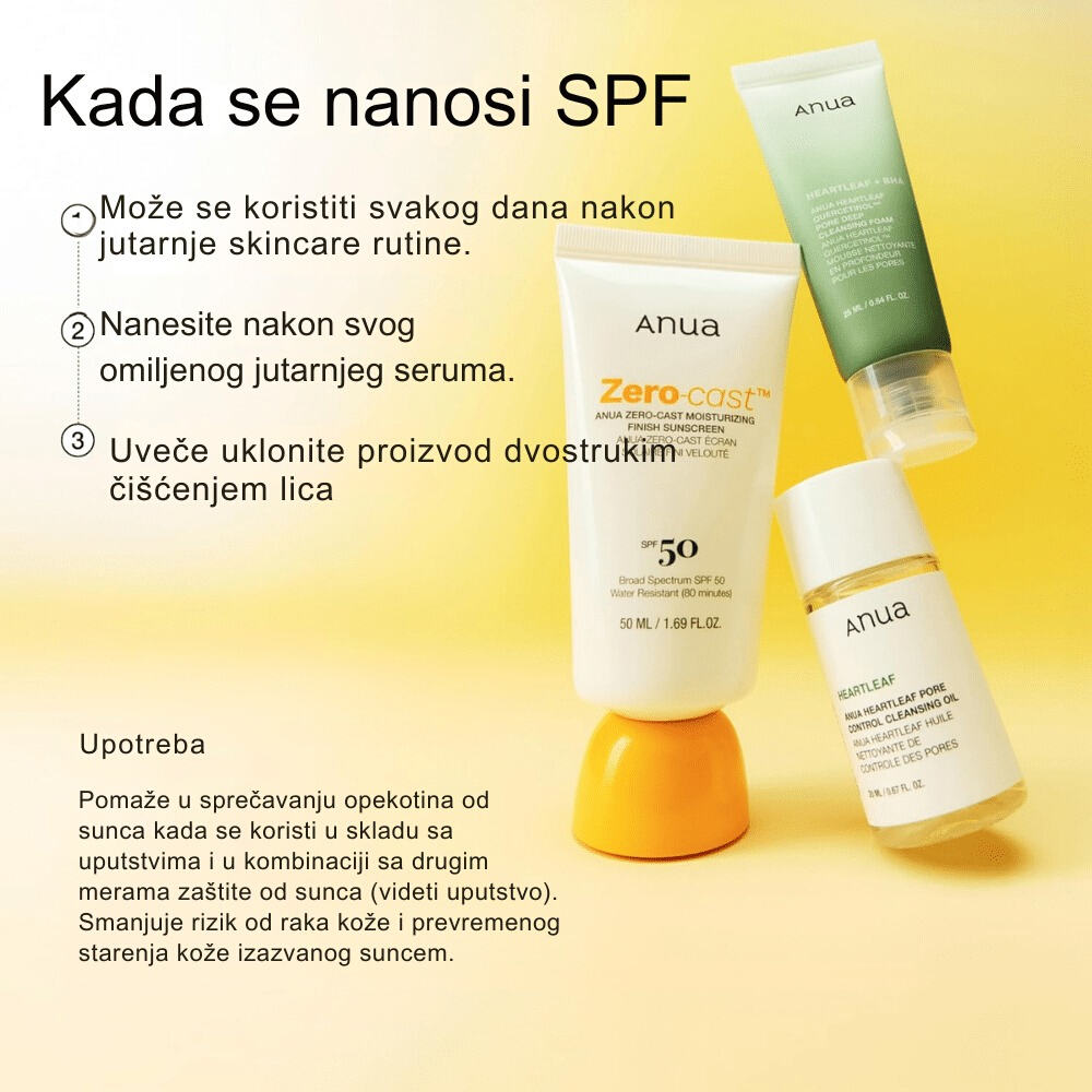 Zero-Cast Moisturizing Finish Sunscreen 50ml